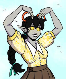 Gift art of a friend&#39;s original character - June 2024
