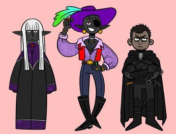 Fanart of characters from R. A. Salvatore's Legend Of Drizzt Novels - May 2024