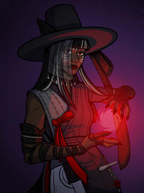 Gift art of a friend&#39;s FFXIV character - December 2023