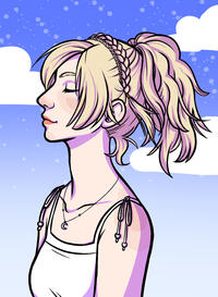 Fanart of Lunafreya from FFXV - July 2023