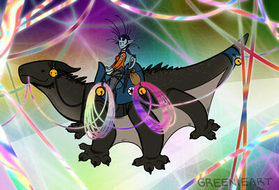 Concept art of an original species for an original project - May 2024